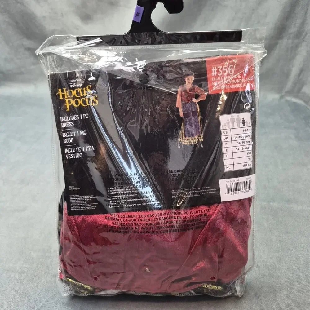 Disney Hocus Pocus Mary Sanderson Child Dress Up Halloween Costume XL 14-16 - Picture 4 of 7
